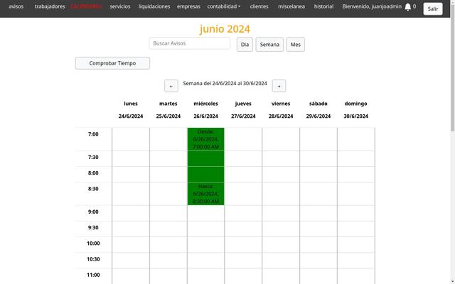 Applicación web de gestión